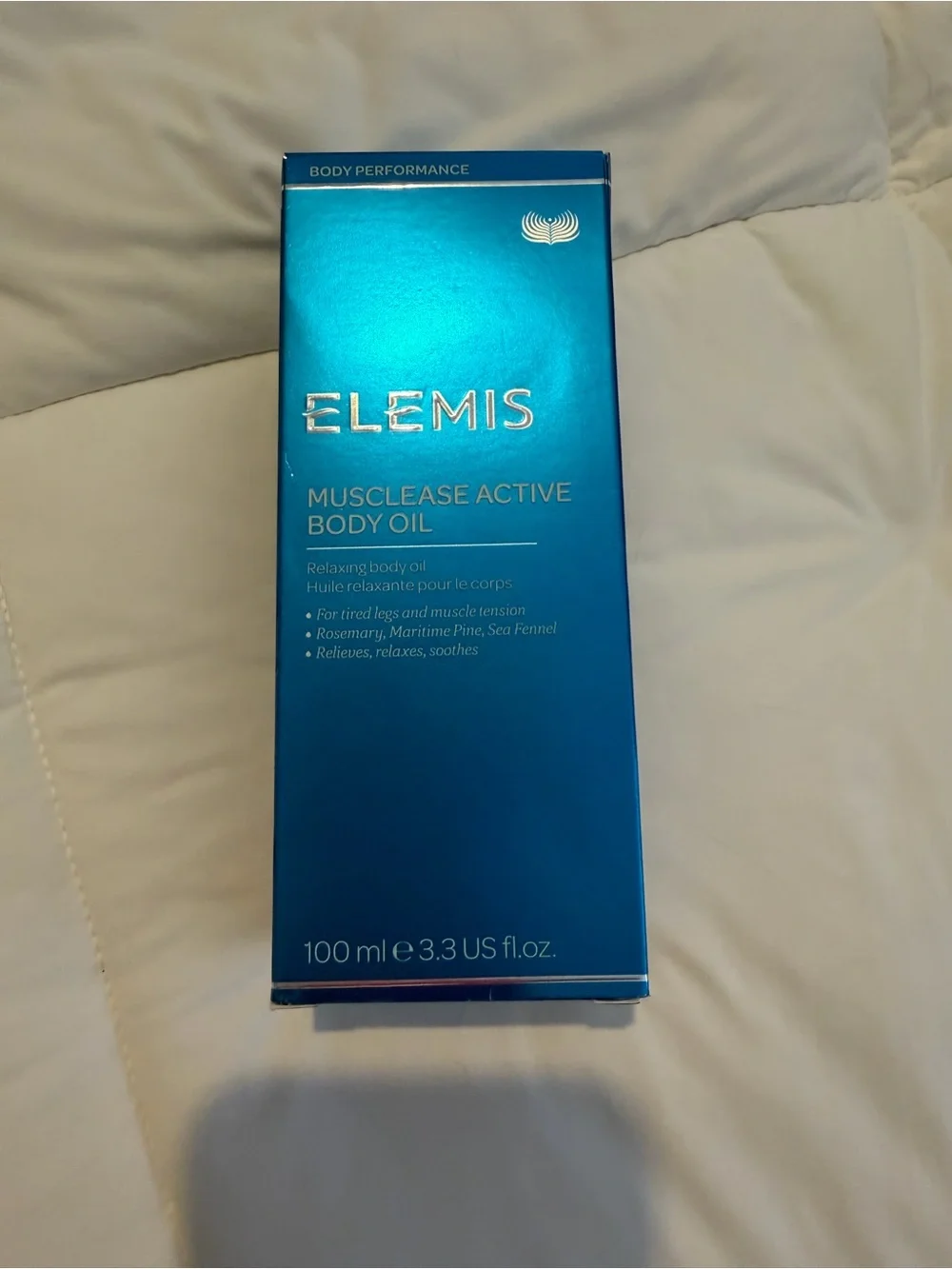 ELEMIS Musclease Active Body Oil - Bright Blue Bottle